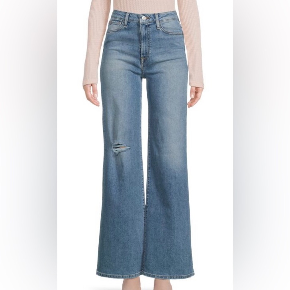 Hudson Heidi MCA Jeans Blue Flare Wide Leg Denim